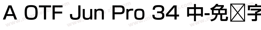 A OTF Jun Pro 34 中字体转换